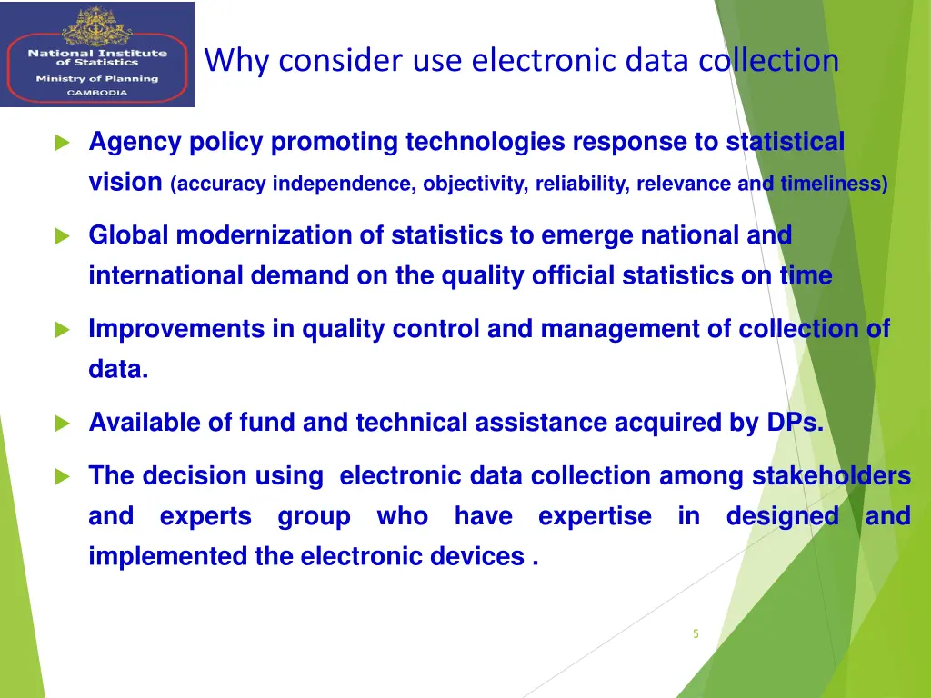 why consider use electronic data collection