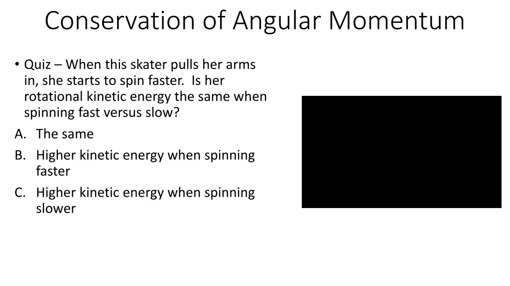 conservation of angular momentum 1