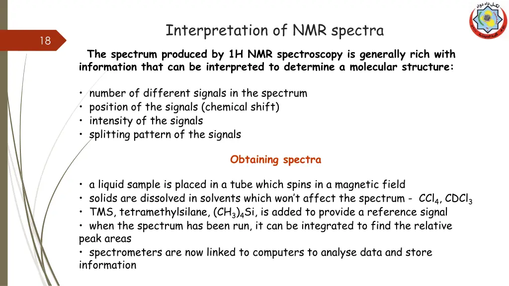 interpretation of nmr spectra