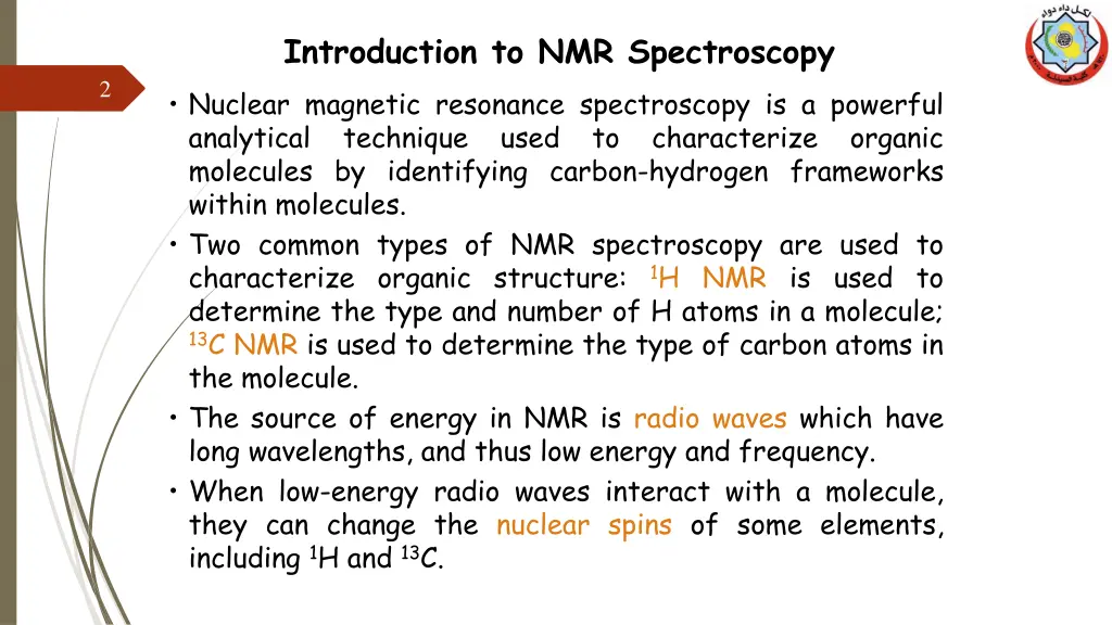 introduction to nmr spectroscopy
