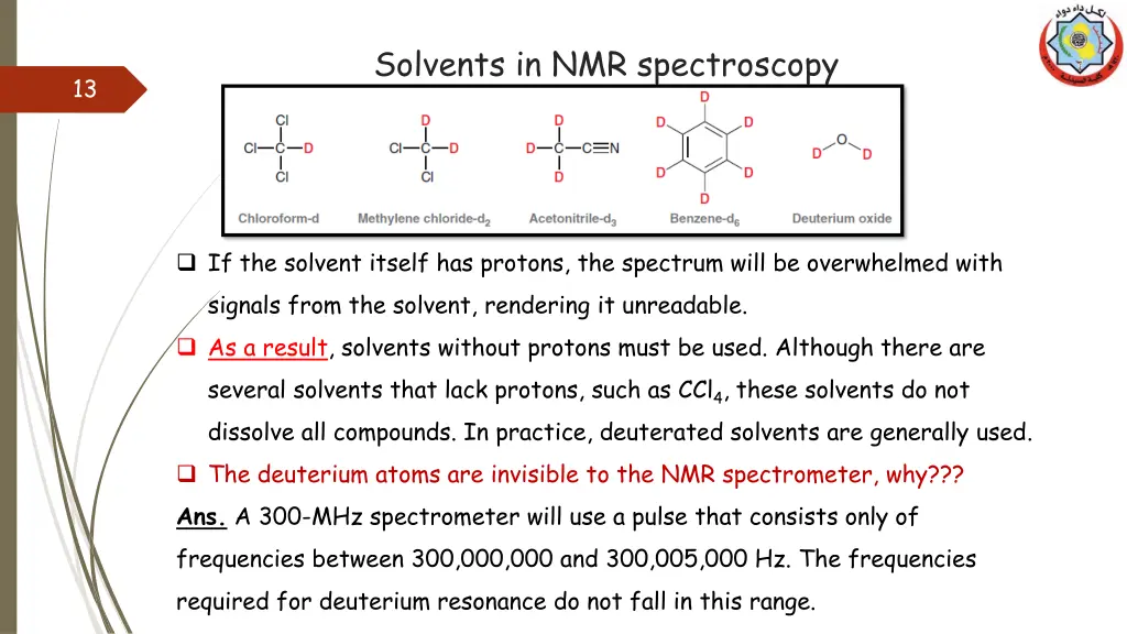 solvents in nmr spectroscopy