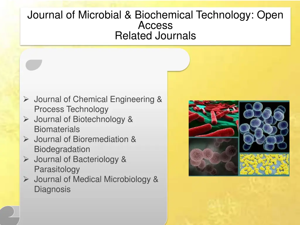 journal of microbial biochemical technology open