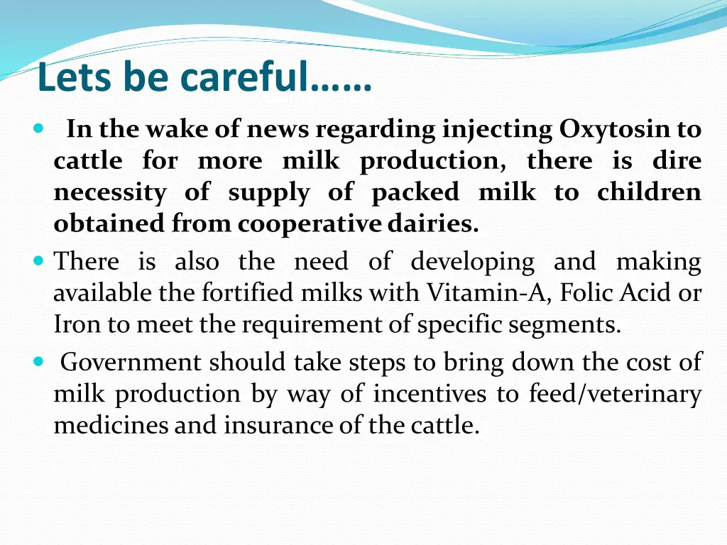 lets be careful