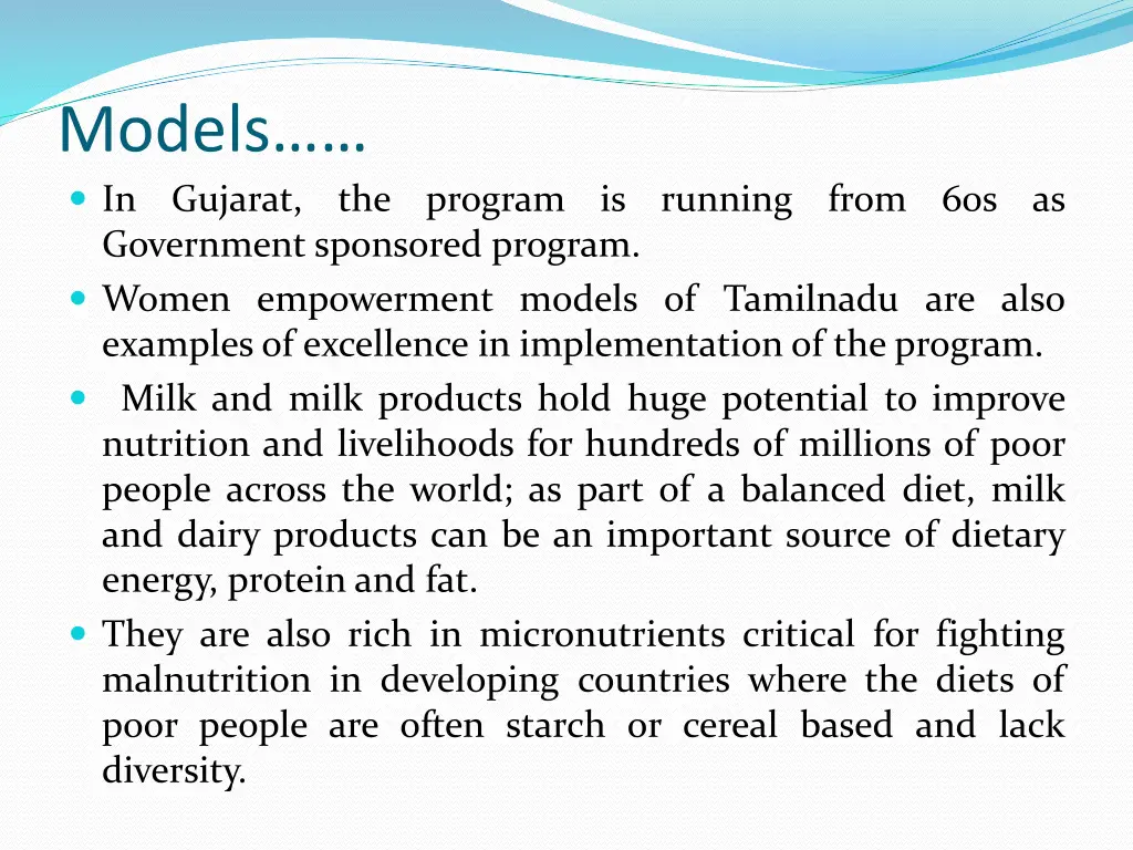 models in gujarat the program is running from