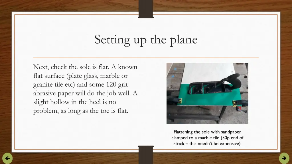 setting up the plane 1