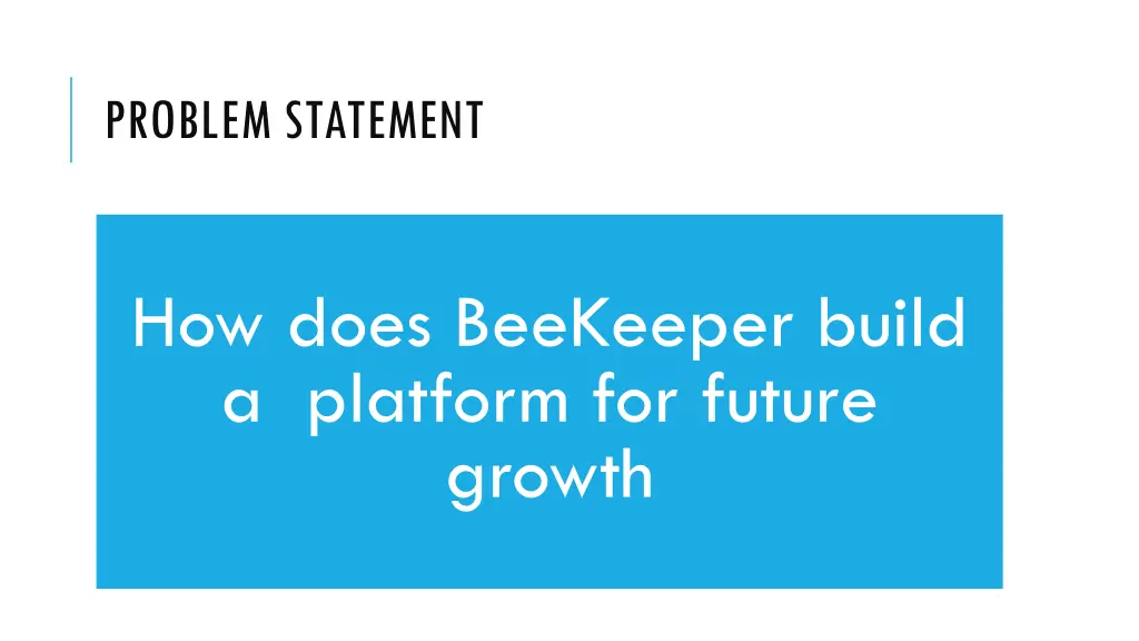 problem statement