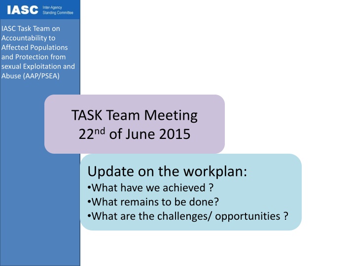 iasc task team on accountability to affected