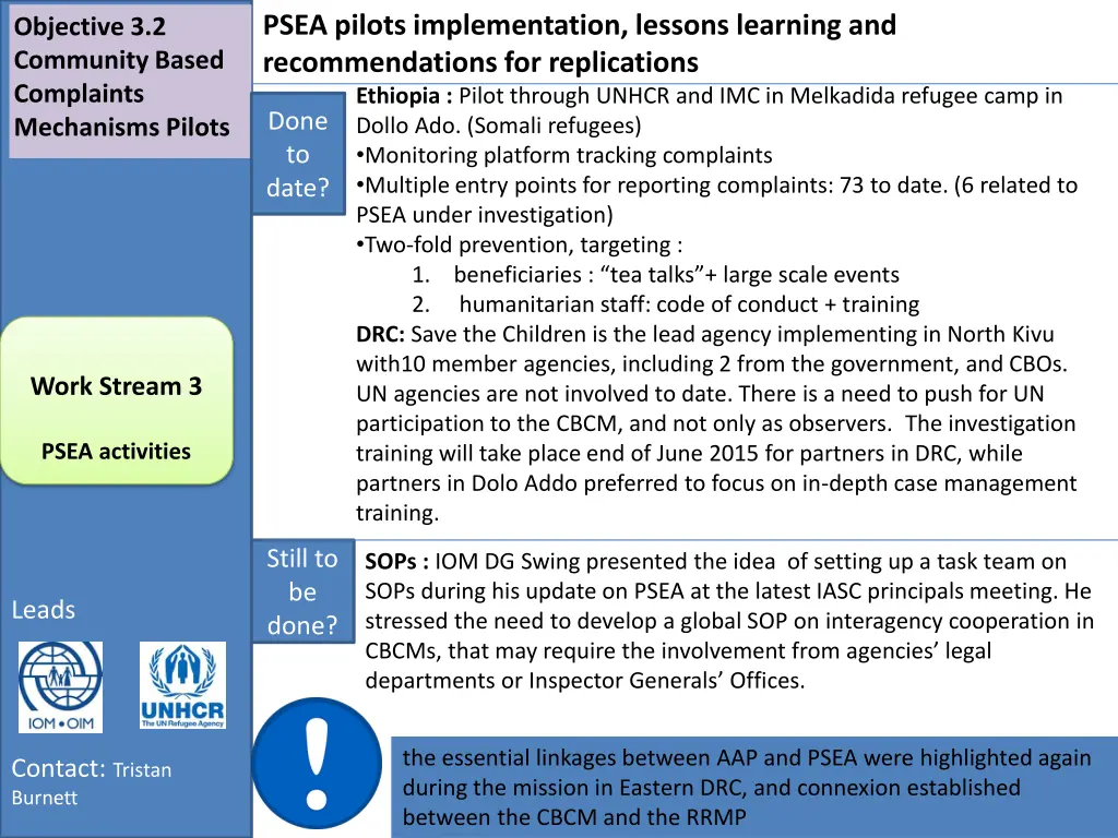 psea pilots implementation lessons learning