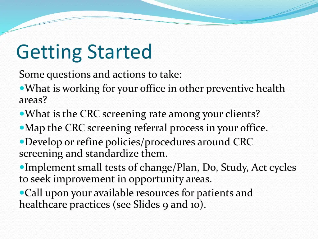 getting started