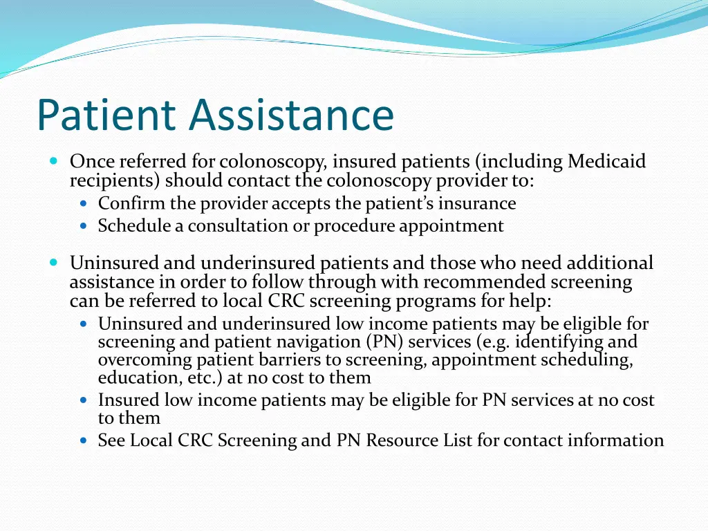 patient assistance