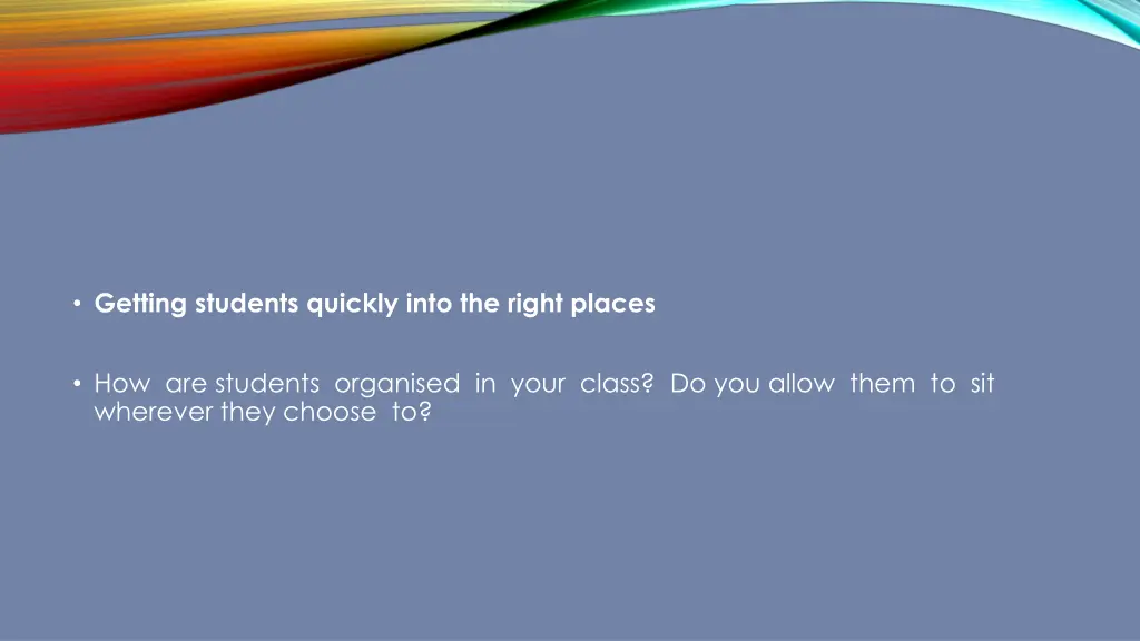 getting students quickly into the right places