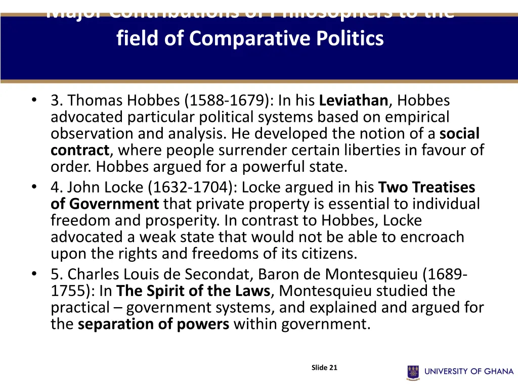 major contributions of philosophers to the field 1