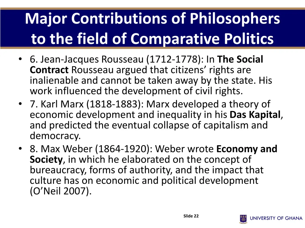 major contributions of philosophers to the field 2