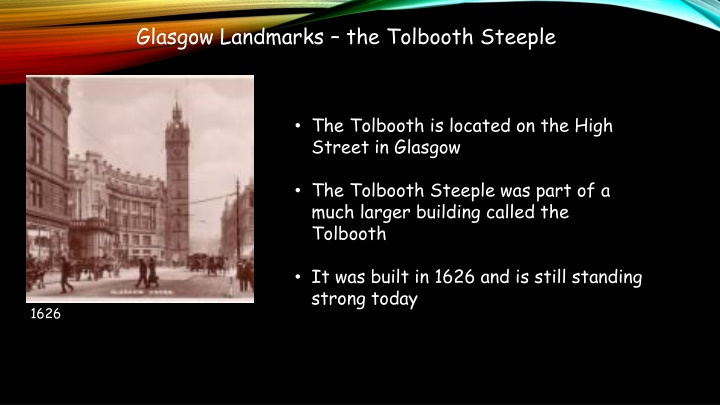 glasgow landmarks the tolbooth steeple