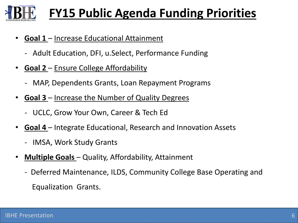 fy15 public agenda funding priorities