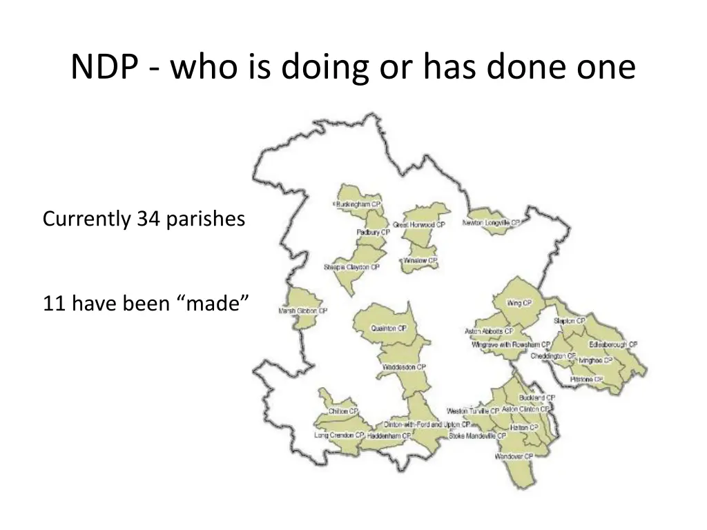ndp who is doing or has done one