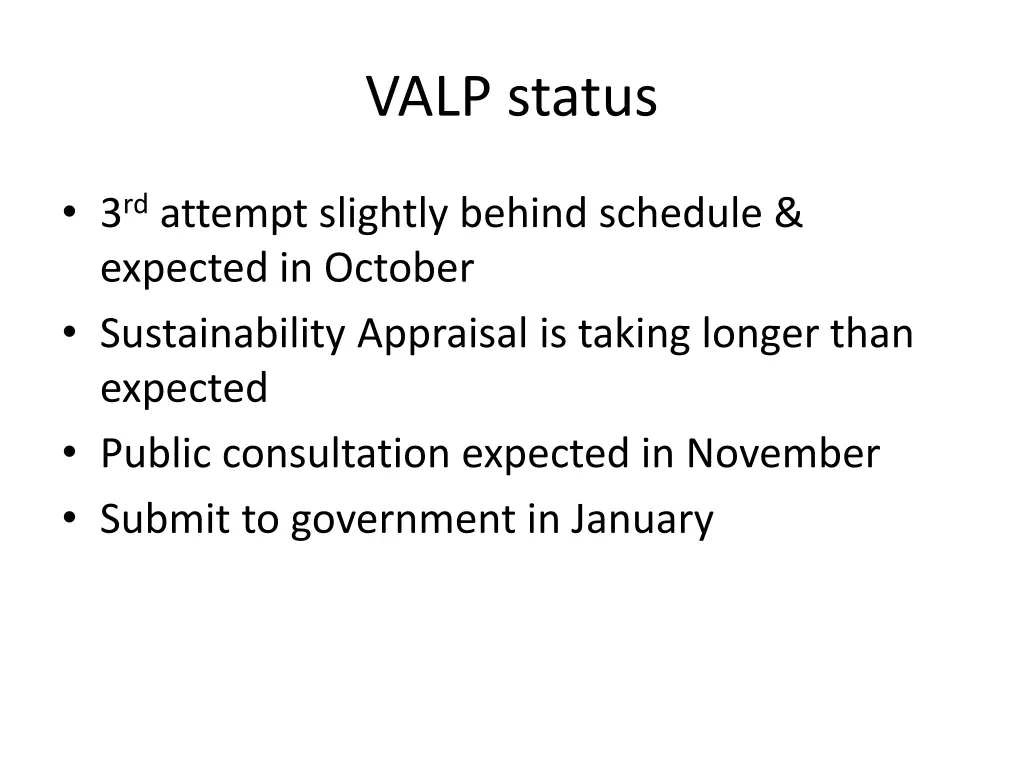 valp status