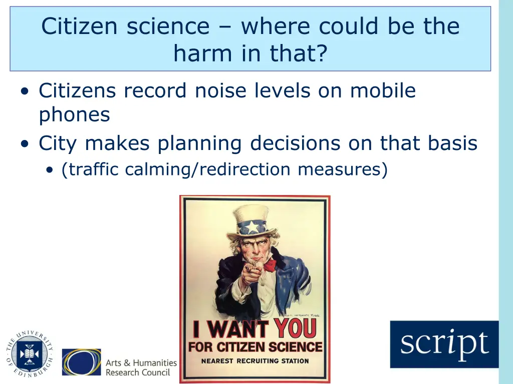 citizen science where could be the harm in that