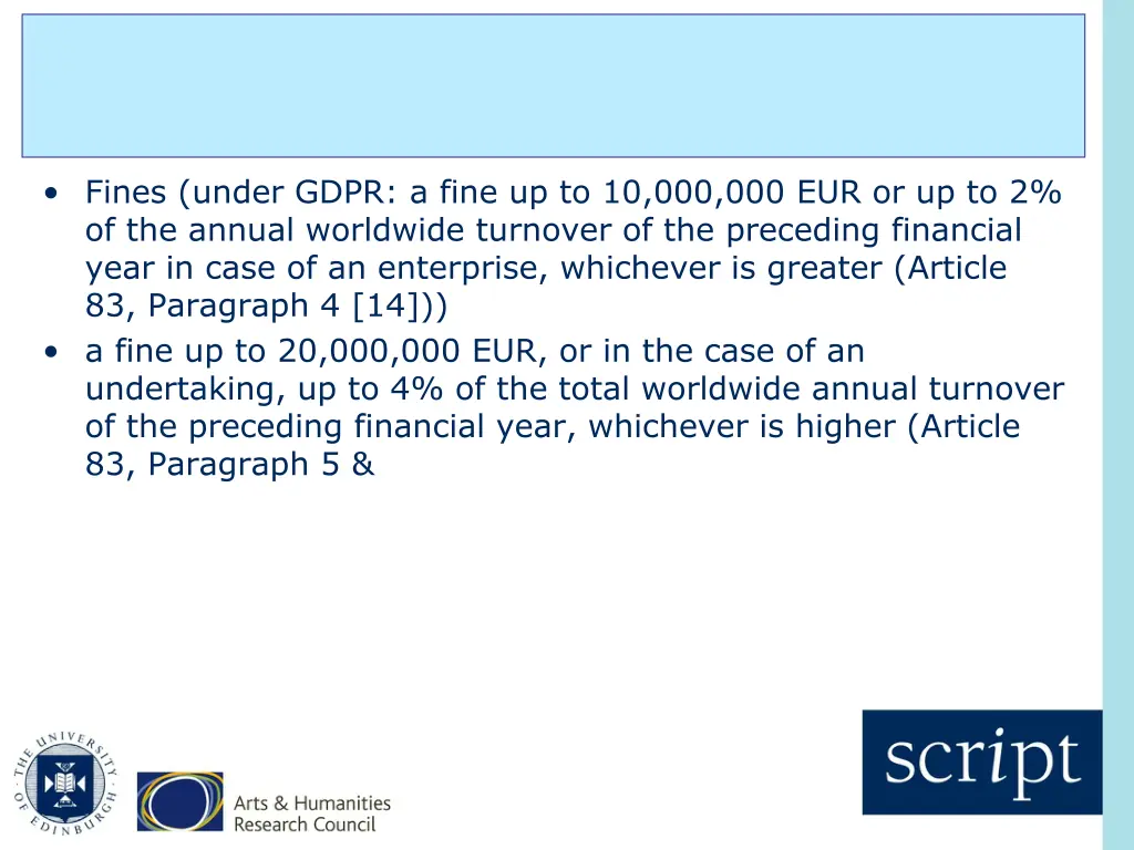 fines under gdpr a fine