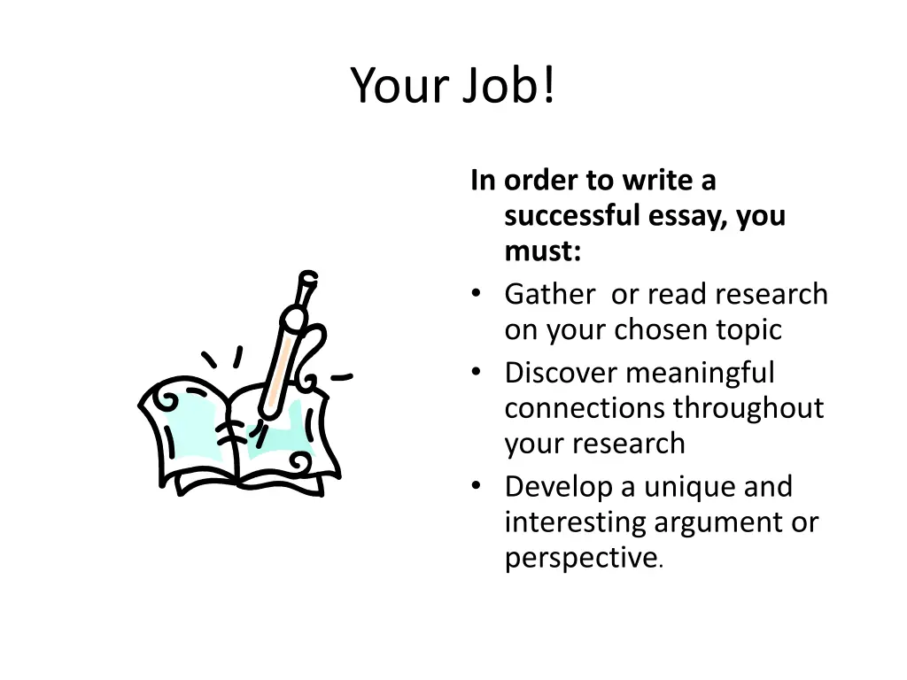 your job