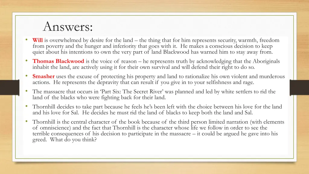 answers will is overwhelmed by desire