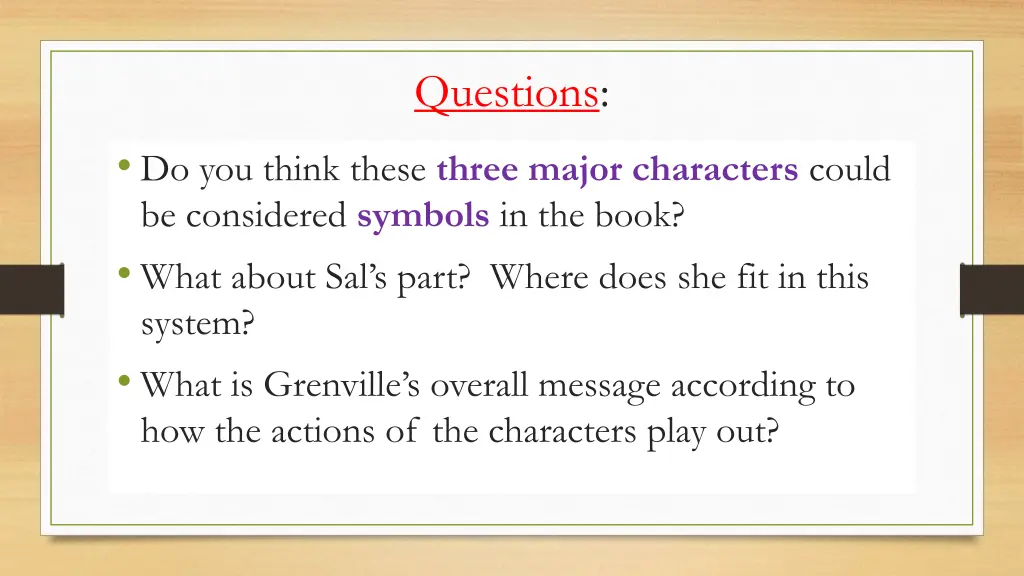 questions 1
