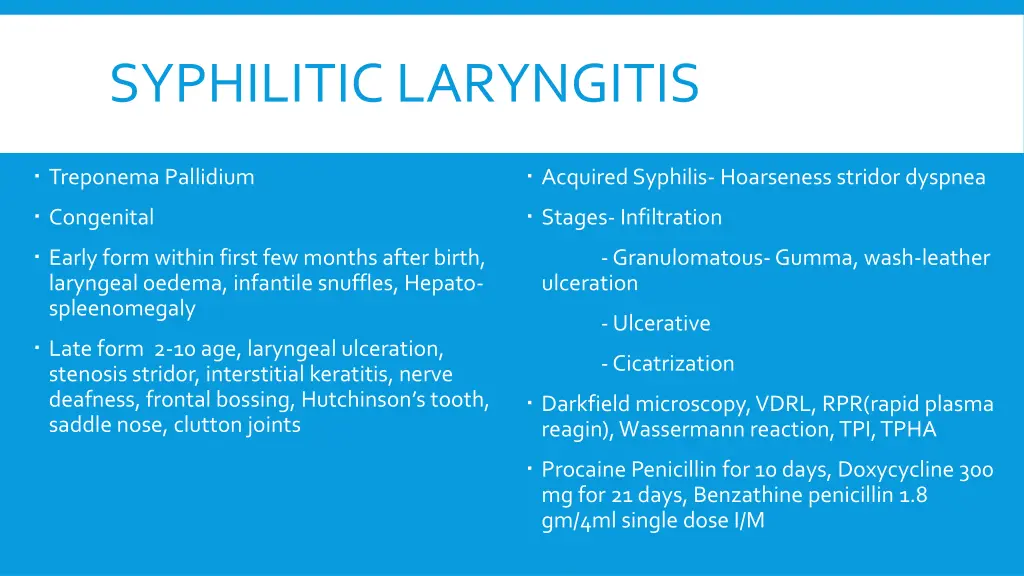 syphilitic laryngitis