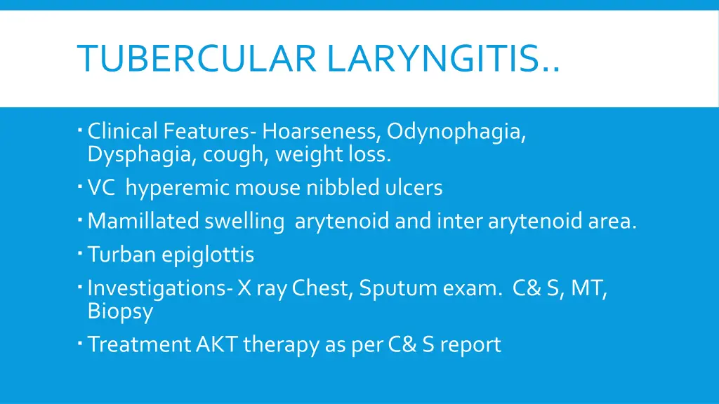 tubercular laryngitis 1