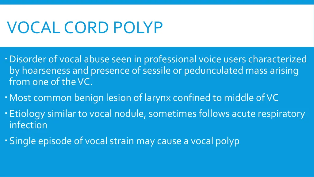 vocal cord polyp