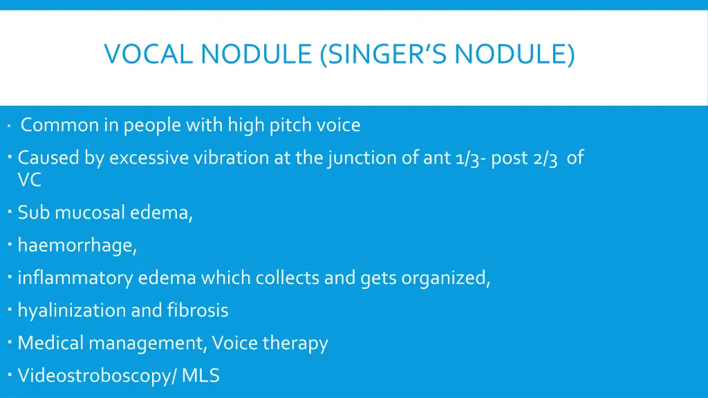 vocal nodule singer s nodule