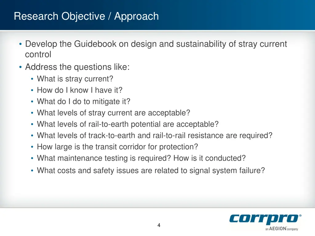 research objective approach