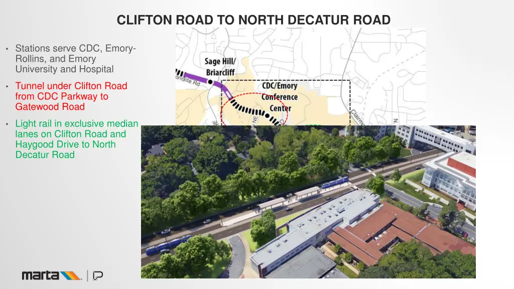 clifton road to north decatur road