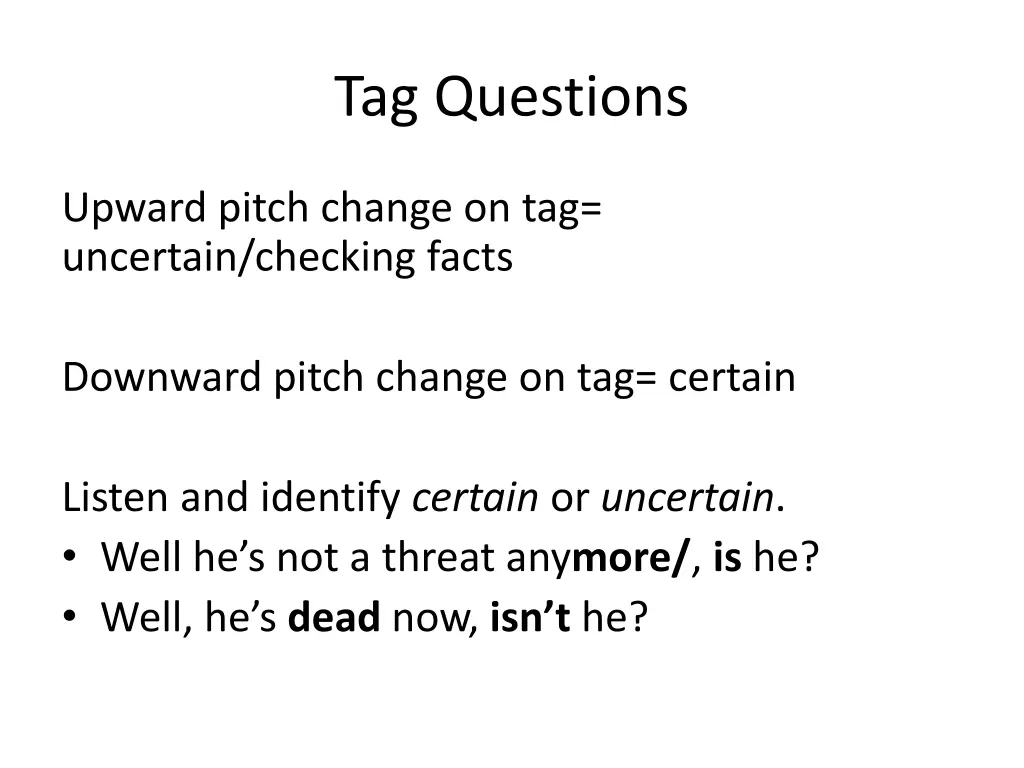 tag questions