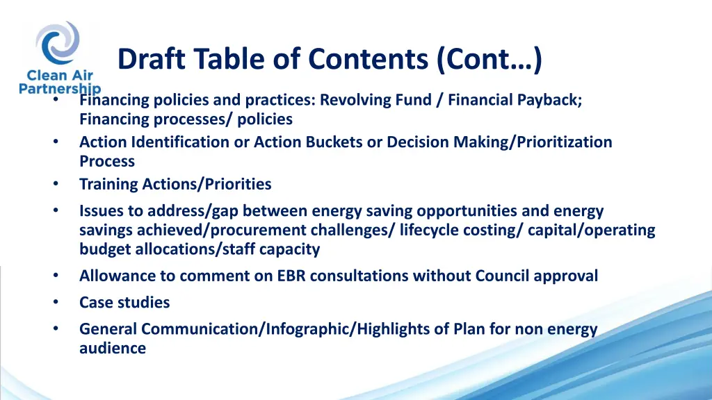 draft table of contents cont 1