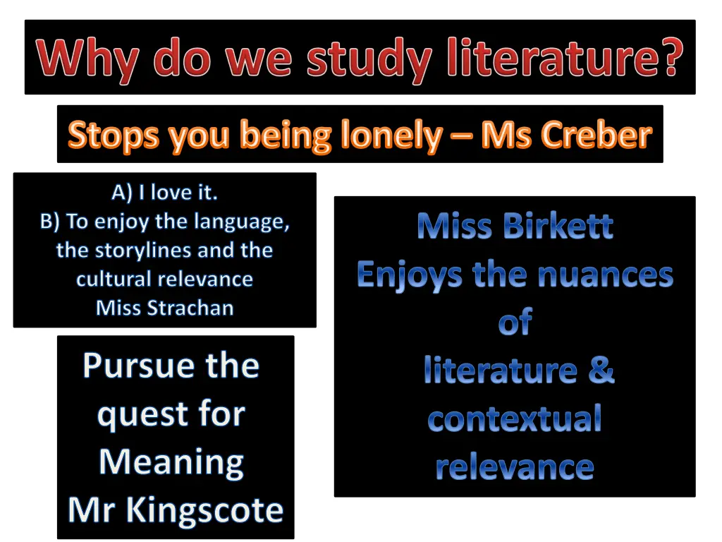 stops you being lonely ms creber