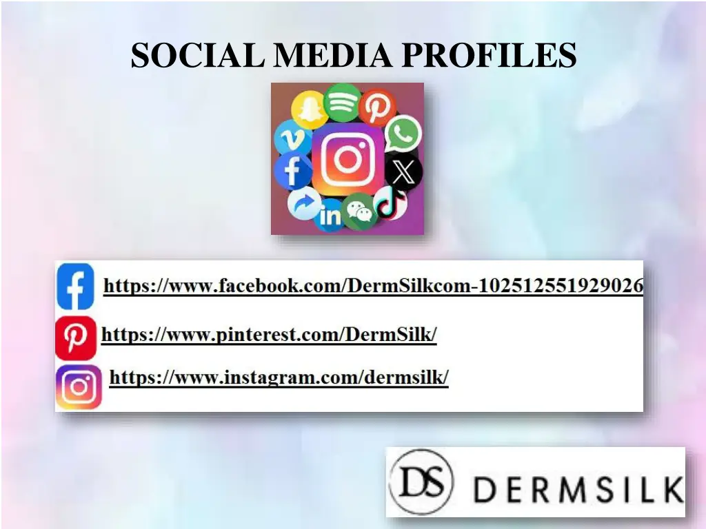 social media profiles