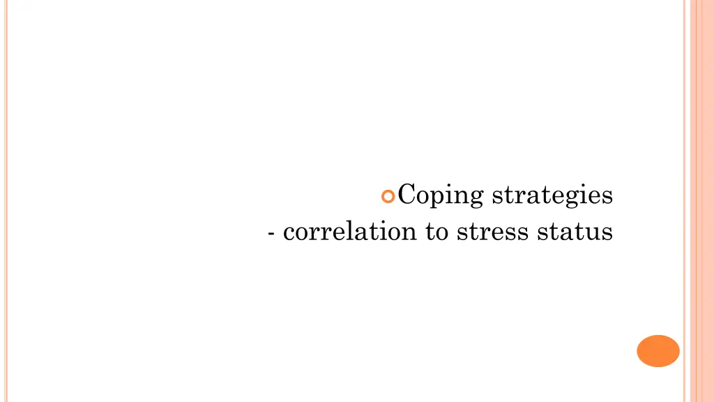 coping strategies