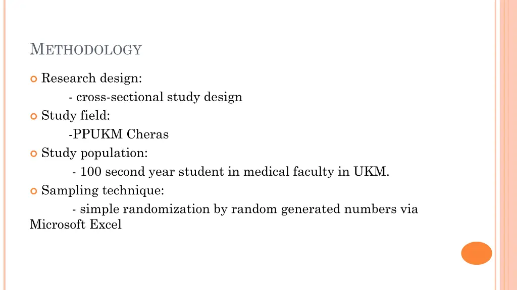 m ethodology