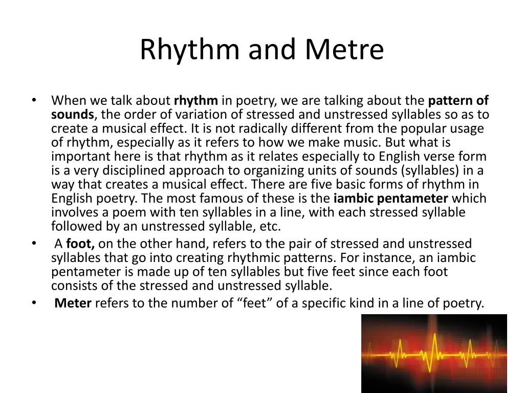 rhythm and metre