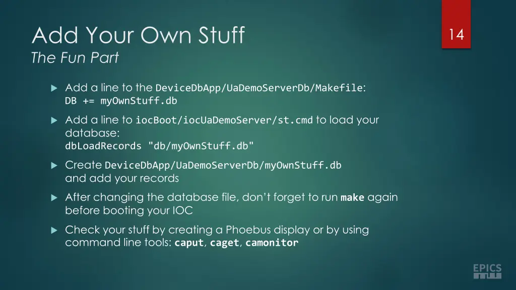 add your own stuff the fun part