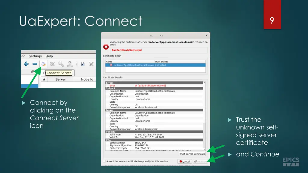uaexpert connect