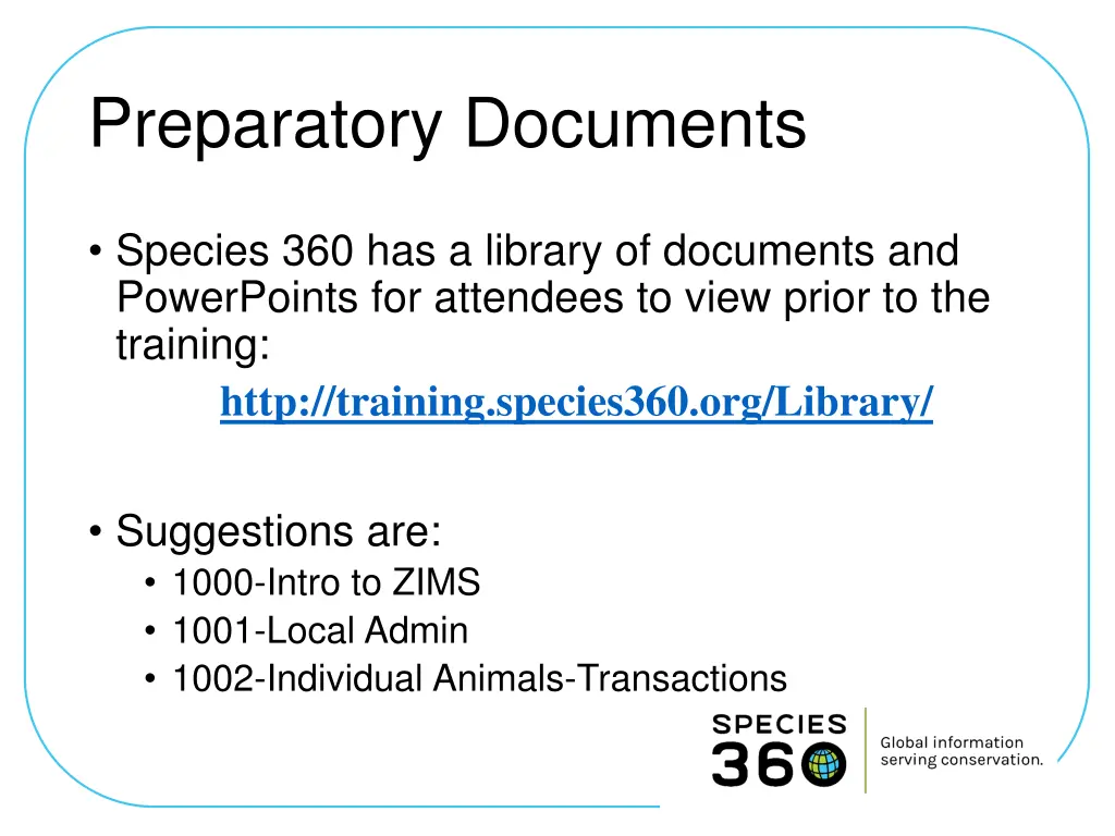 preparatory documents