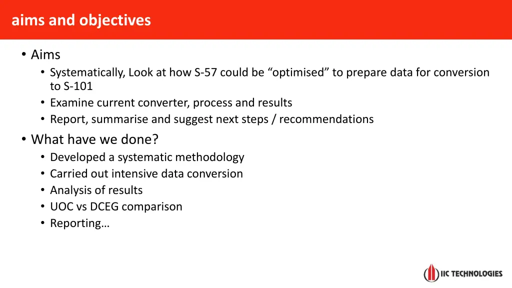 aims and objectives