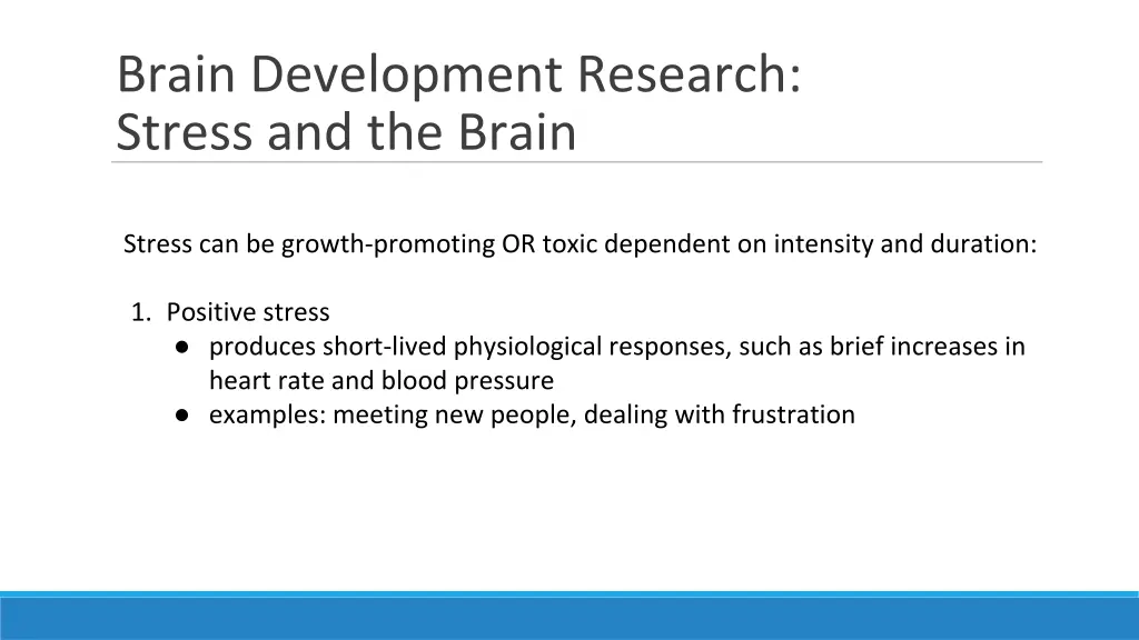 brain development research stress and the brain