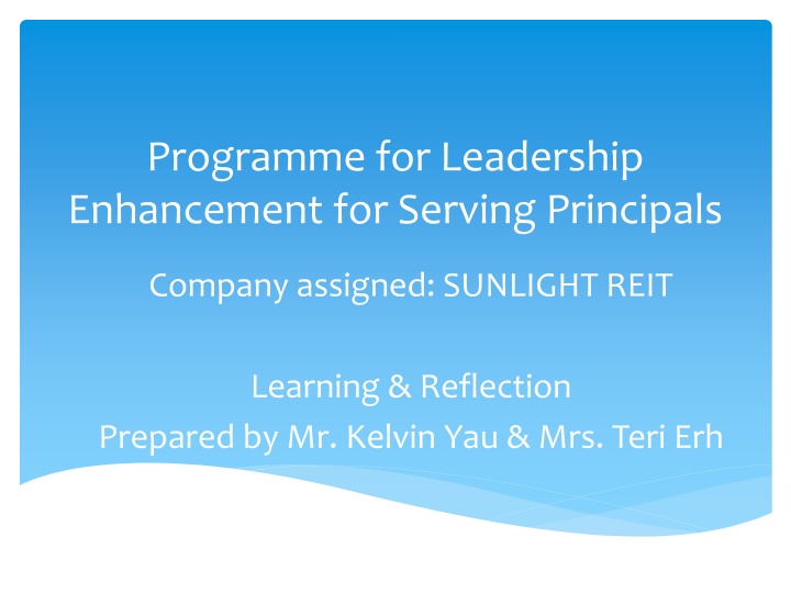 programme for leadership enhancement for serving