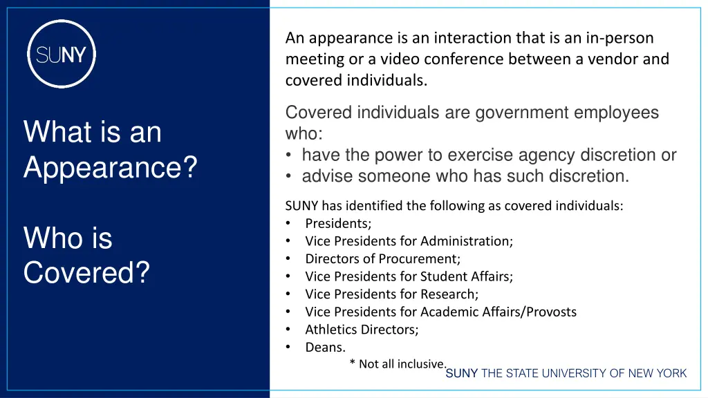 an appearance is an interaction that
