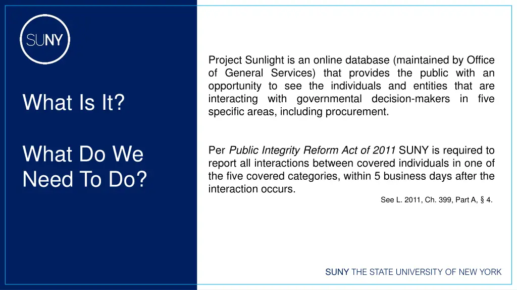 project sunlight is an online database maintained