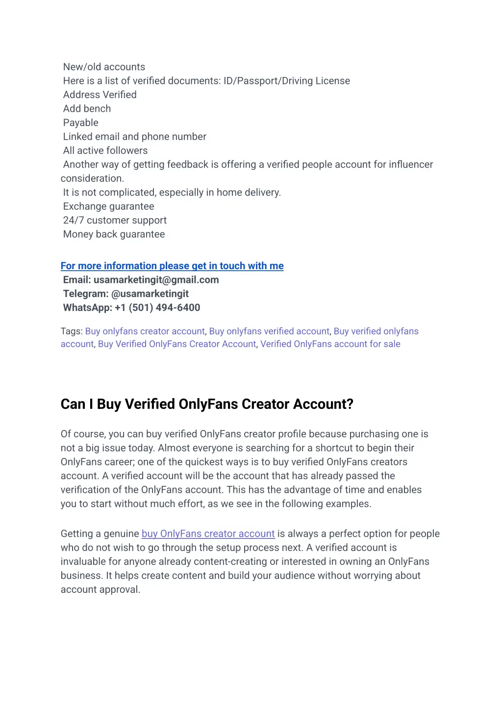 new old accounts here is a list of verified