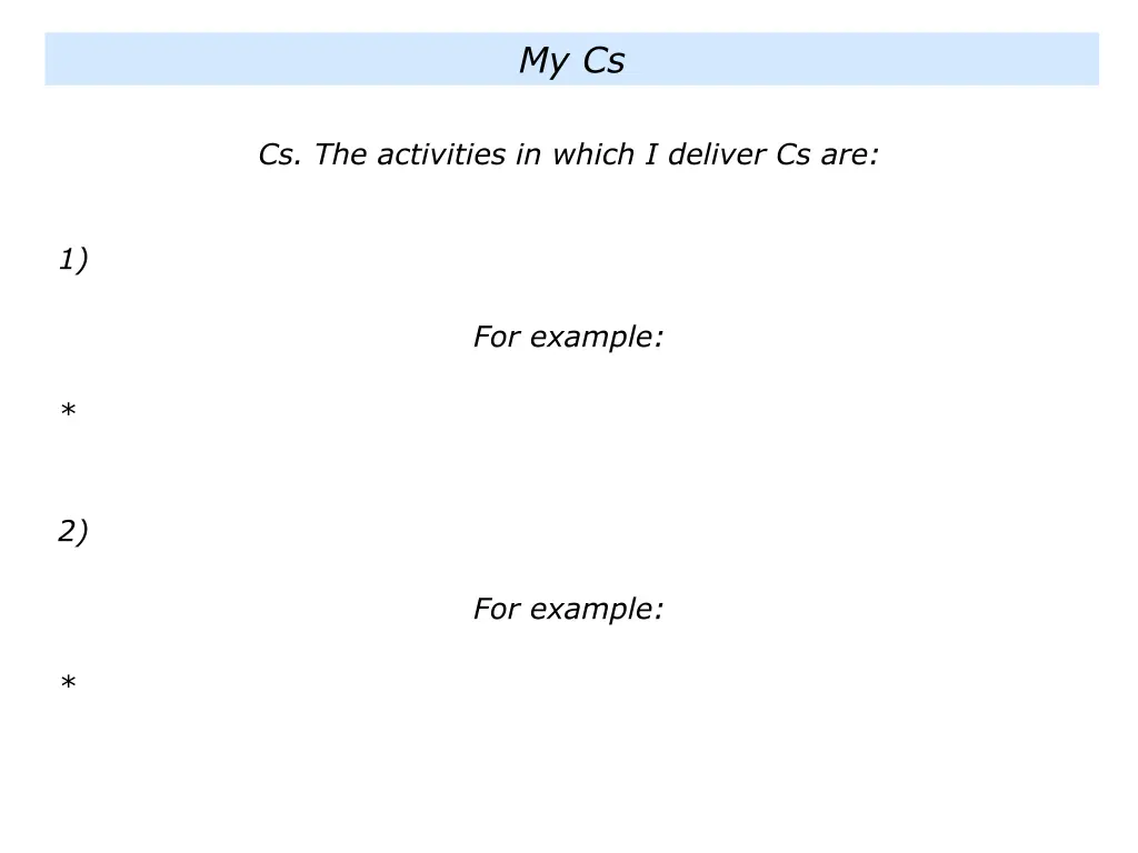 my cs