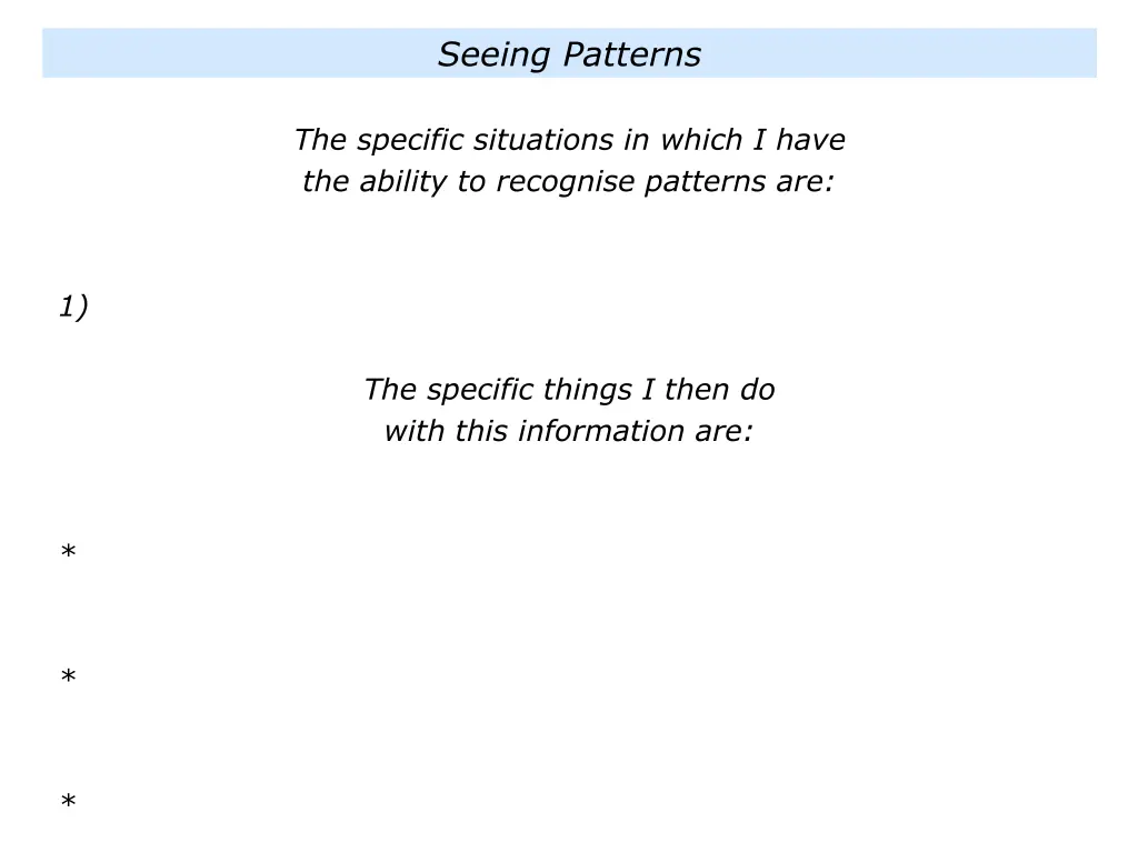seeing patterns 1